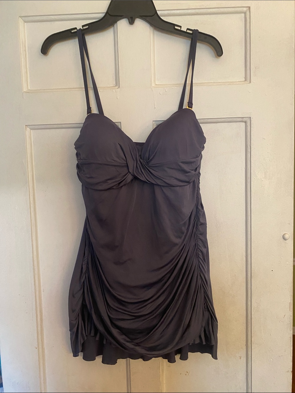 Sonnet shores Blue Grey One piece Swimsuit.  Size 10